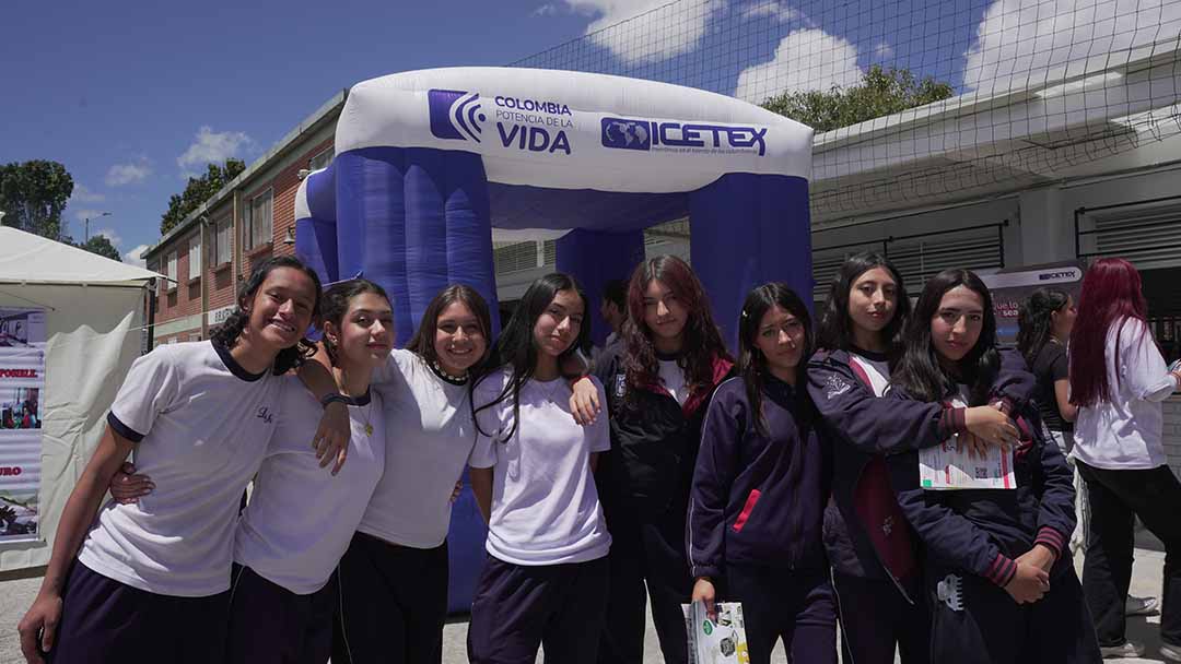 Imagen del ICETEX para el balance de la Feria en la localidad de Puente Aranda