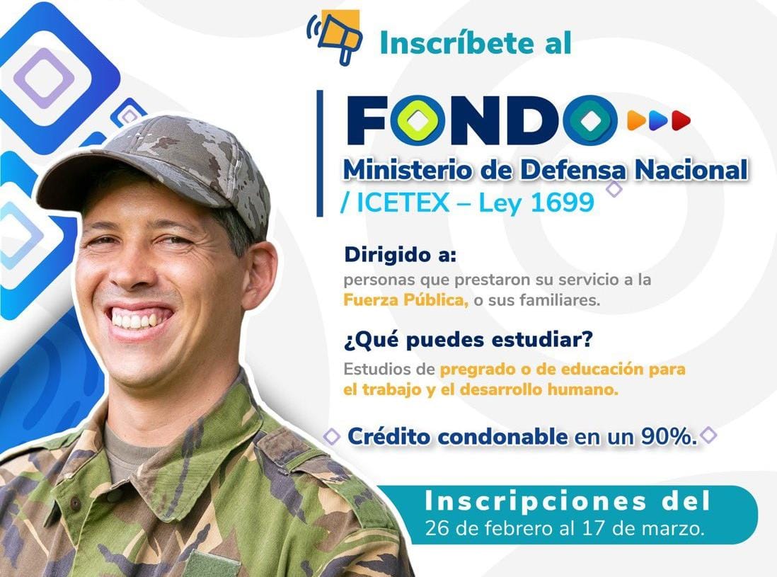 Imagen de los créditos condonables para personas que prestaron sus servicios a la fuerzo pública o sus familiares