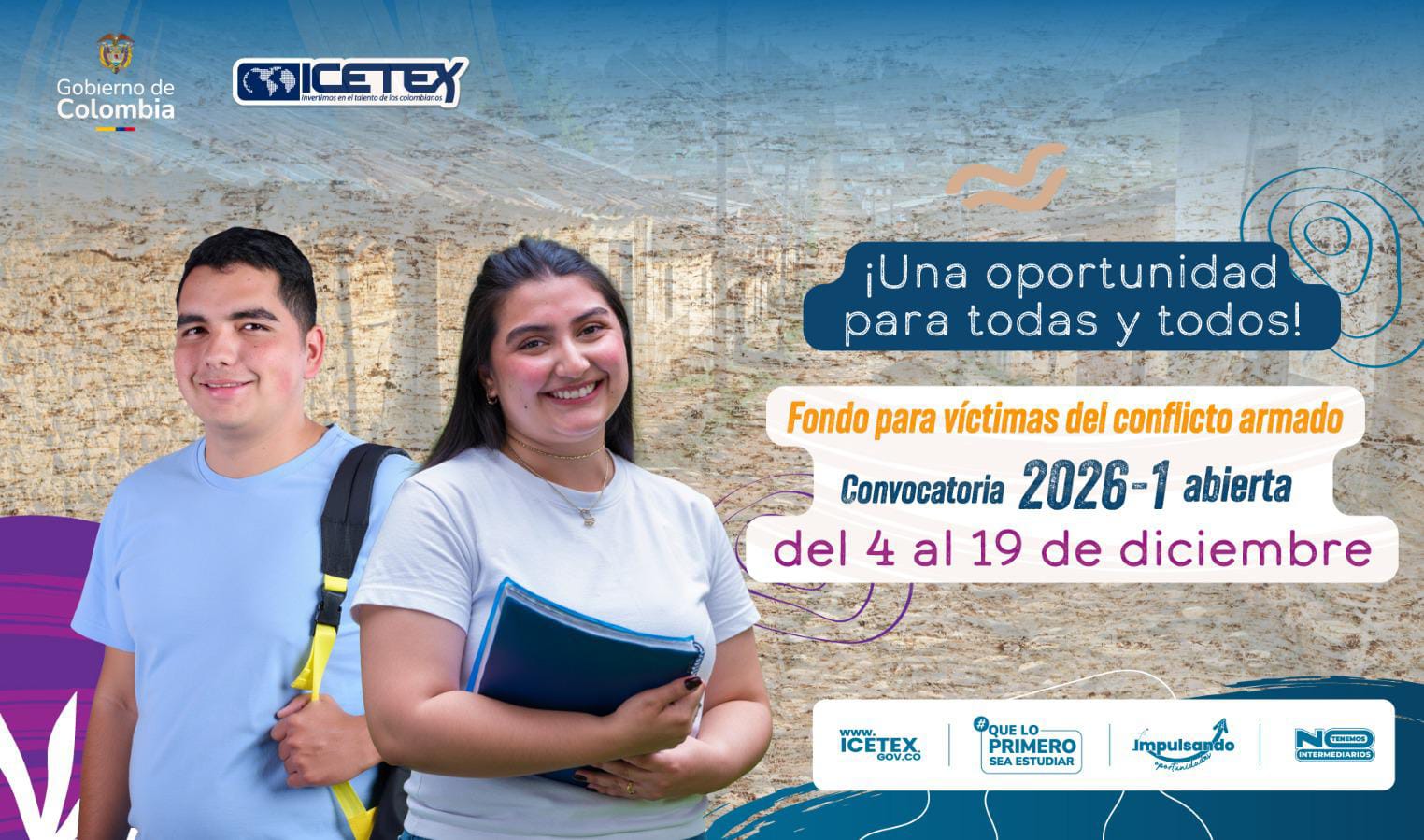 Imagen ICETEX fondo condonable para población víctima del conflicto armado abre sus inscripciones