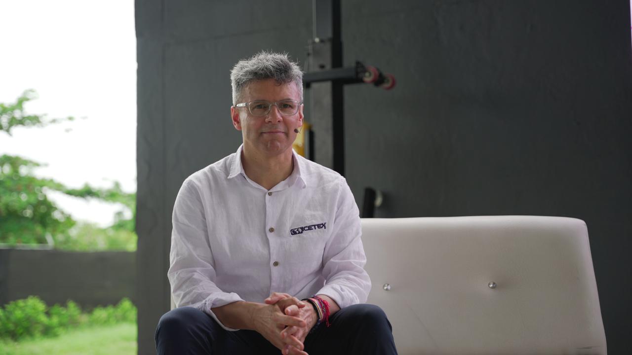 Imagen Presidente del ICETEX, Álvaro Urquijo en la Rendición de Cuentas de la entidad