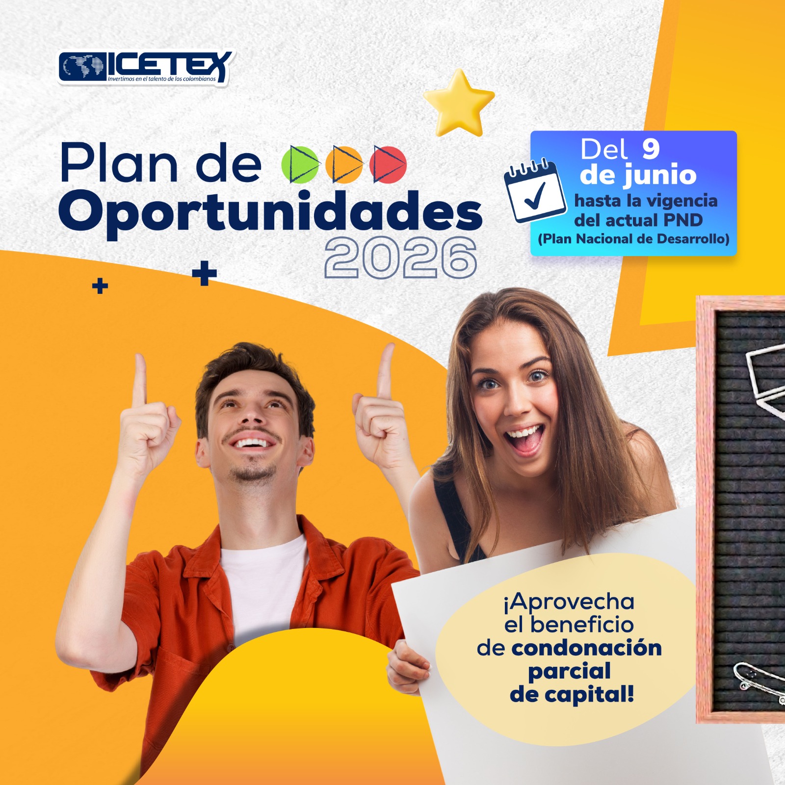 Imagen del banner oficial del plan de oportunidades de ICETEX