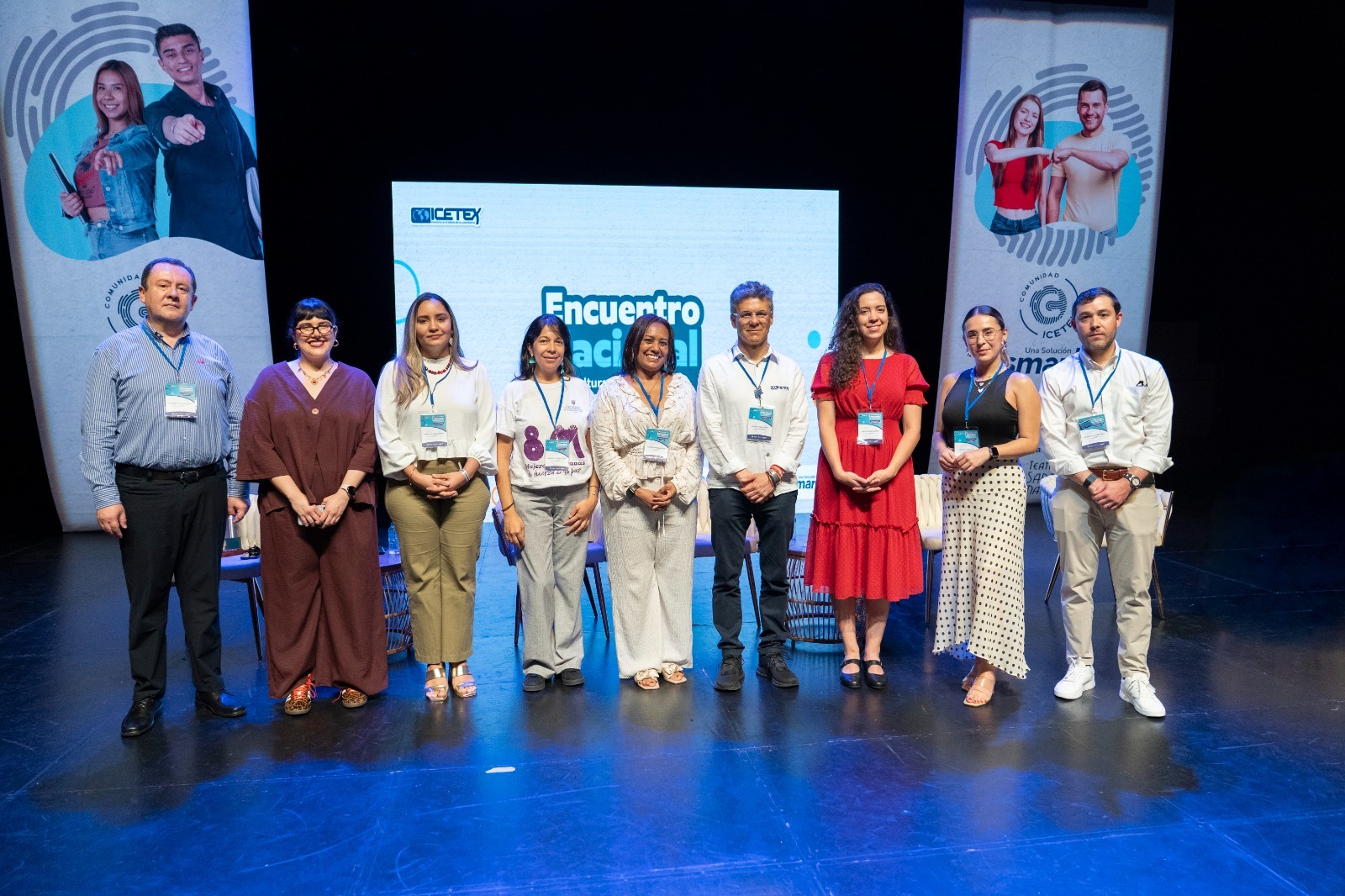 Imagen de directivos de ICETEX en el Encuentro Nacional de Equidad y Violencias de género
