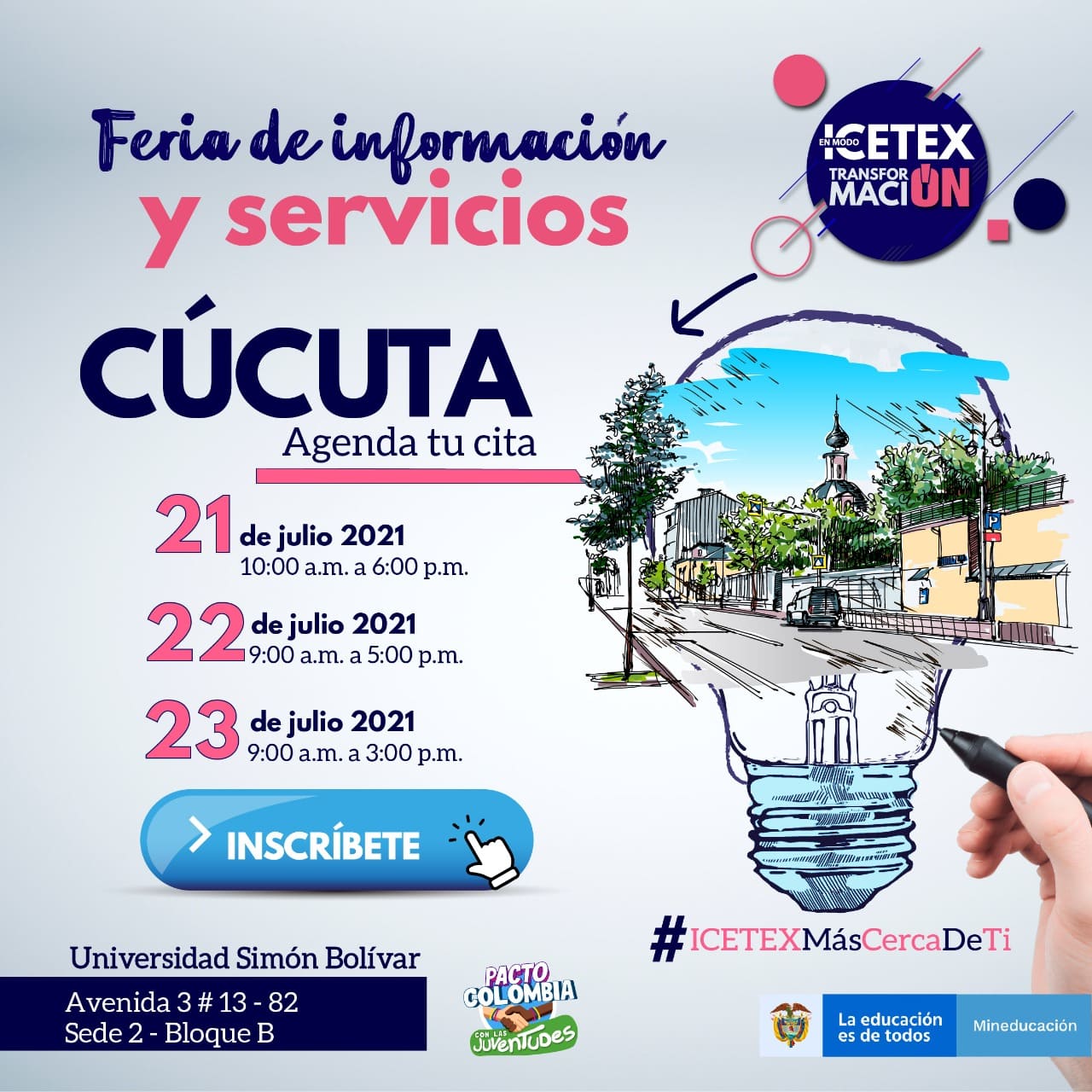 Feria de Información y Servicios llega a Norte de Santander del 21 al 23 de julio