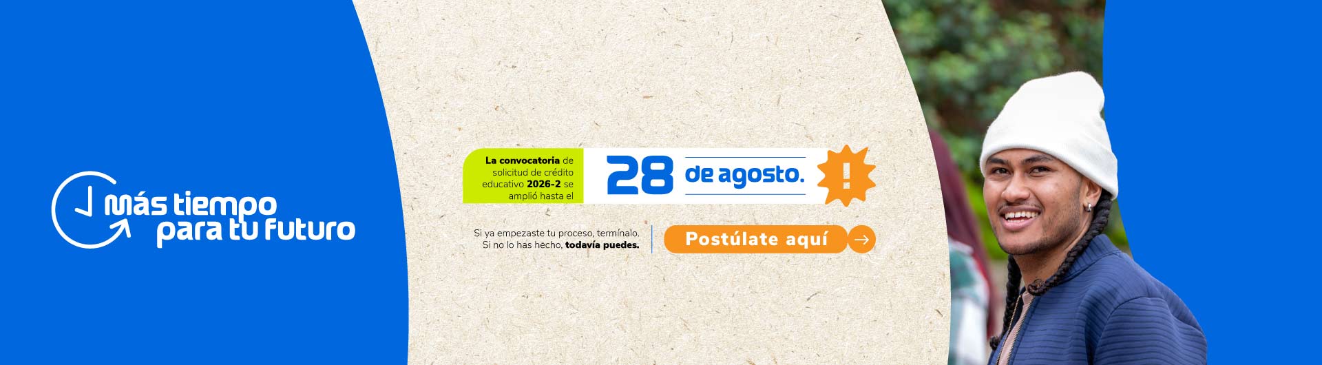Banner ampliación convocatoria de créditos educativos 2026-2