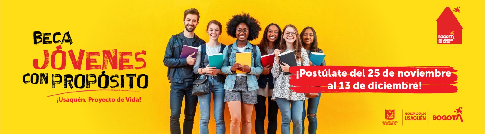 Banner de becas jóvenes con propósito 2025