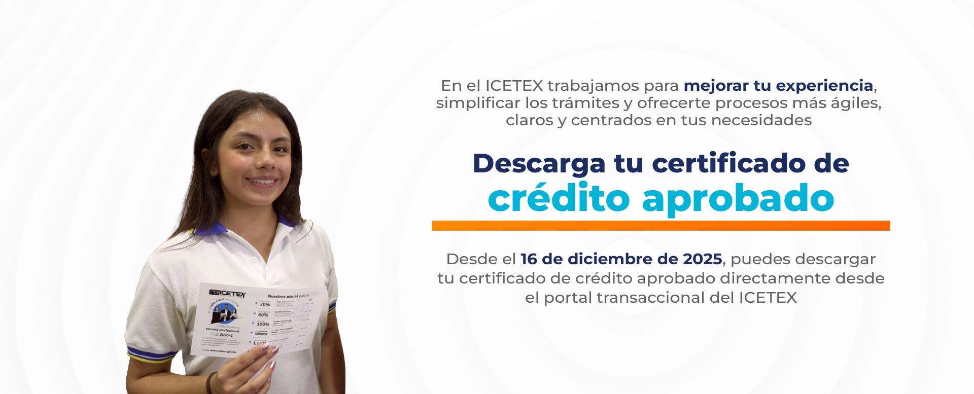 Banner Descargar Certificado de crédito aprobado