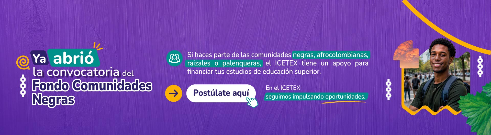 Banner ya abrió la convocatoria 2026-2 del fondo Comunidades Negras