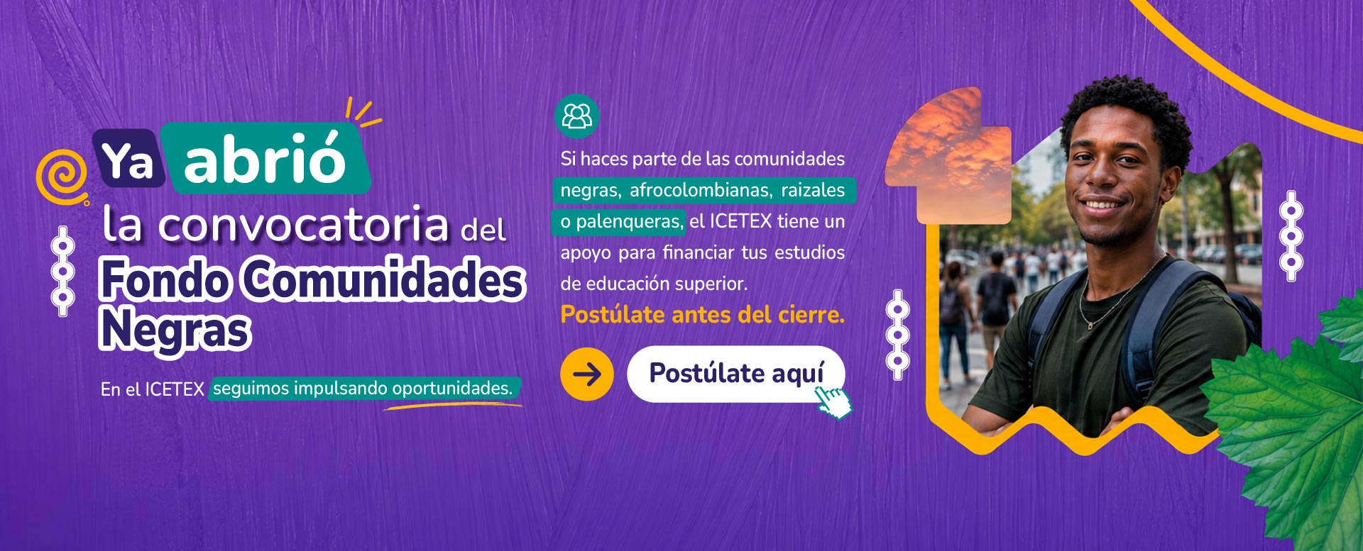 Banner ya abrió la convocatoria 2026-2 del fondo Comunidades Negras