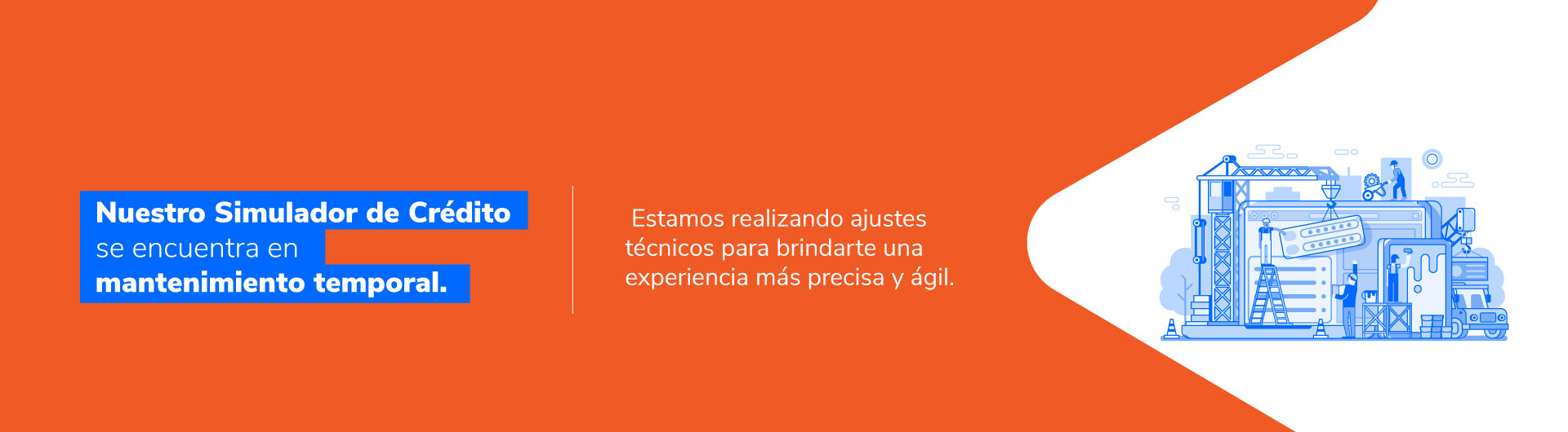 Banner Mantenimiento de Simulador de Crédito