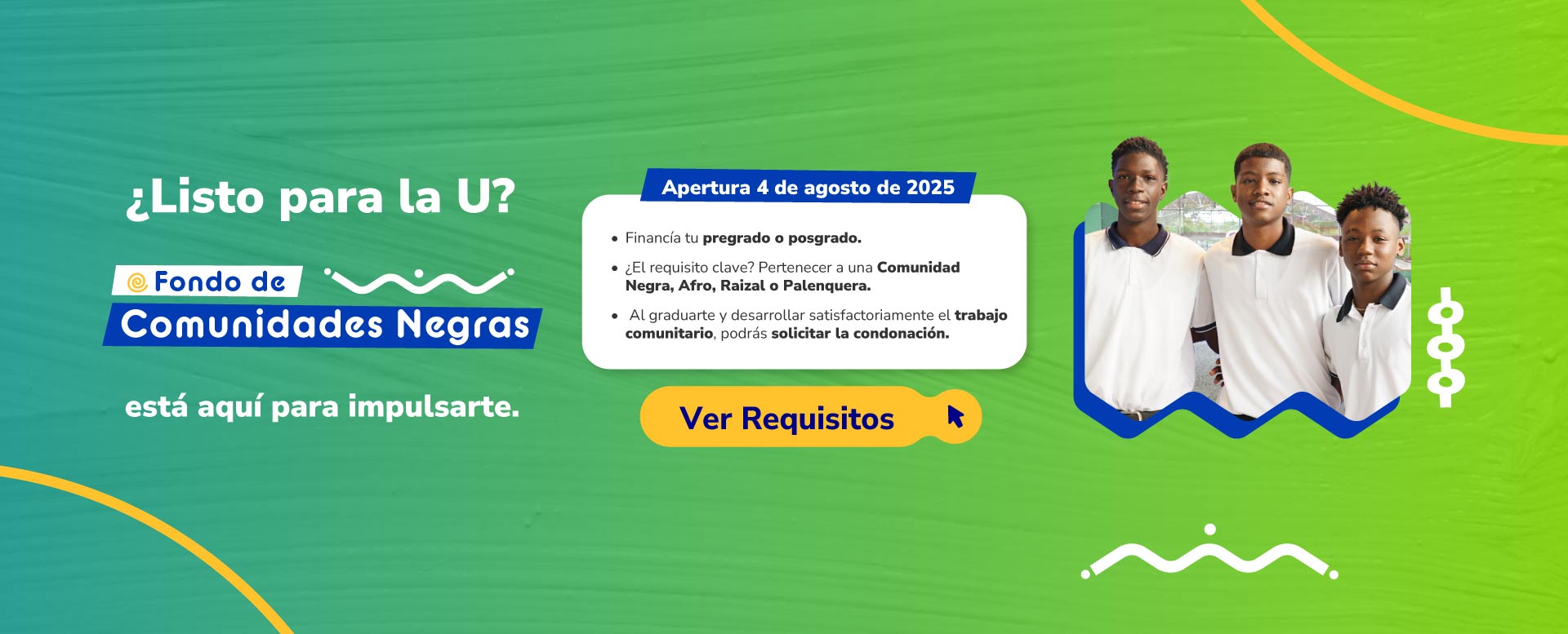 Banner Lanzamiento de Comunidades Negras 2025-2