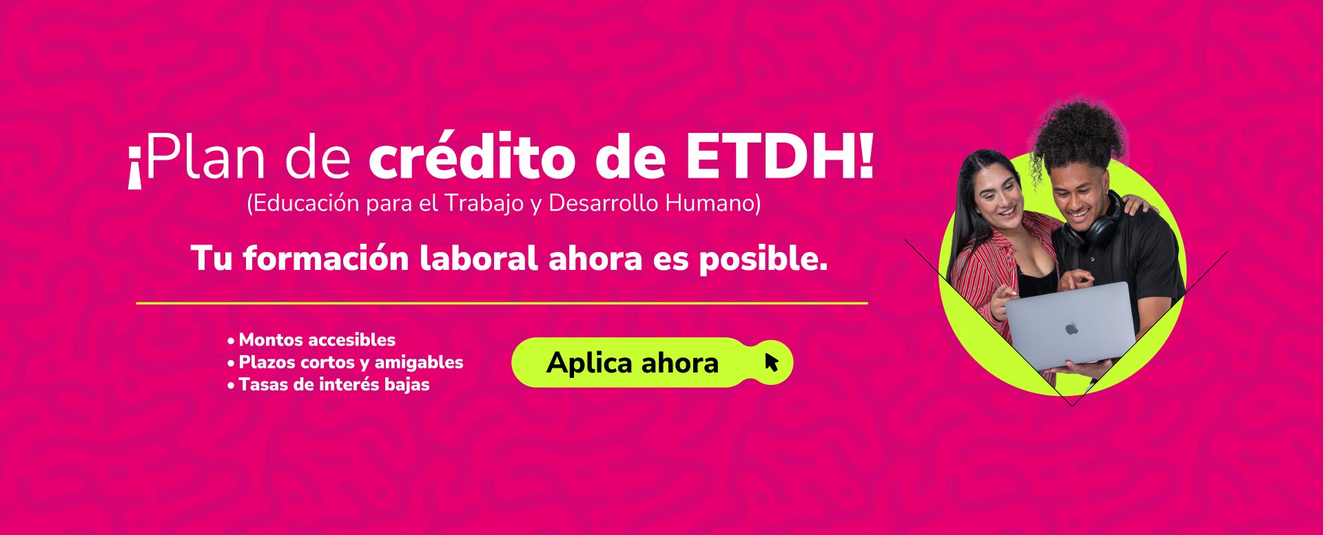 Banner lanzamiento plan oportunidad ETDH