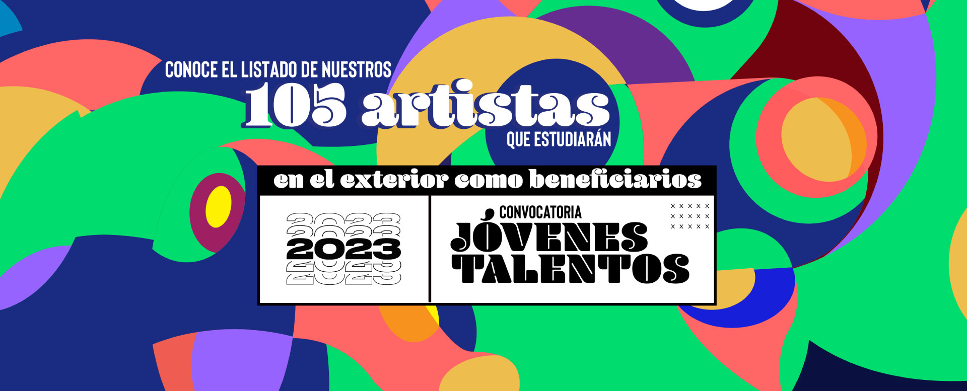 Banner del listado de nuestros 105 artistas