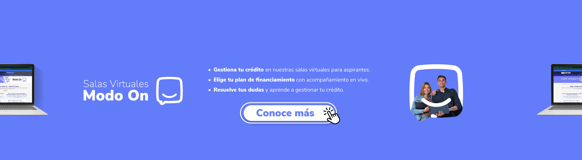 Banner Salas Virtuales Modo On