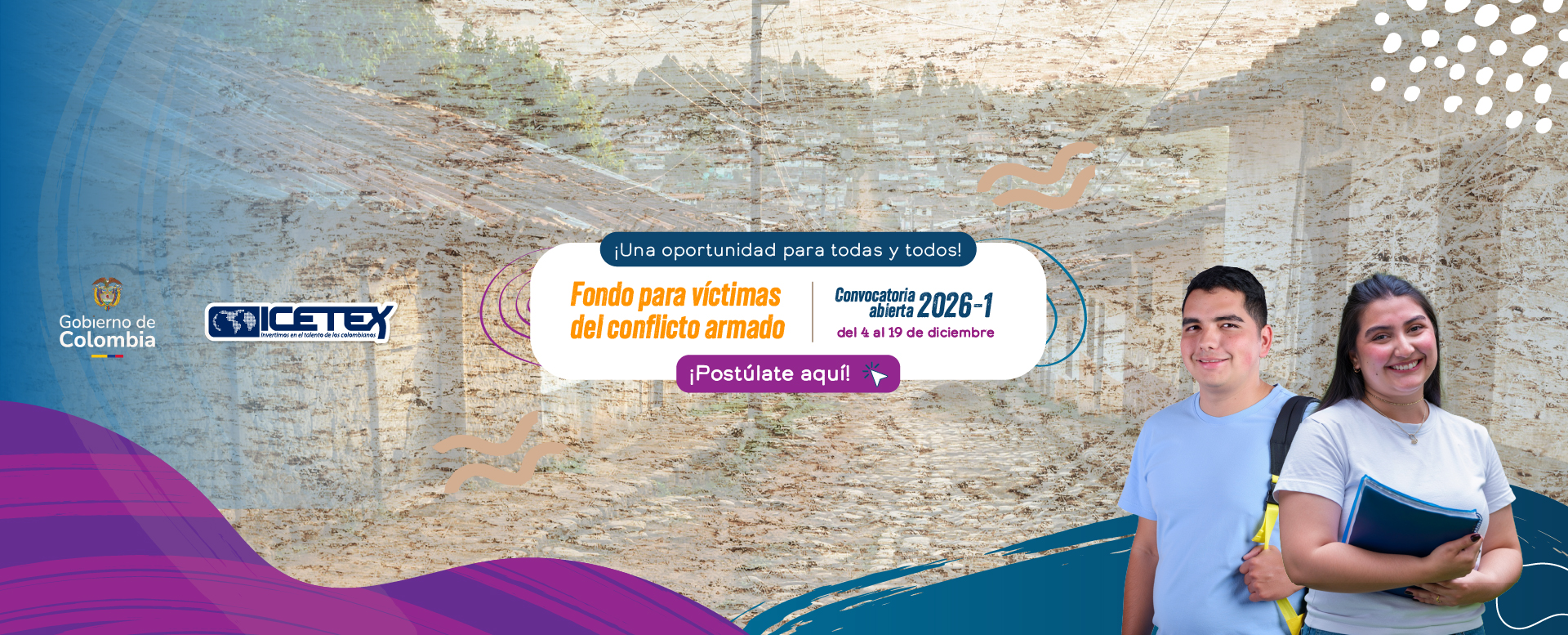 Banner fondo de víctimas nueva convocatoria 2026-1