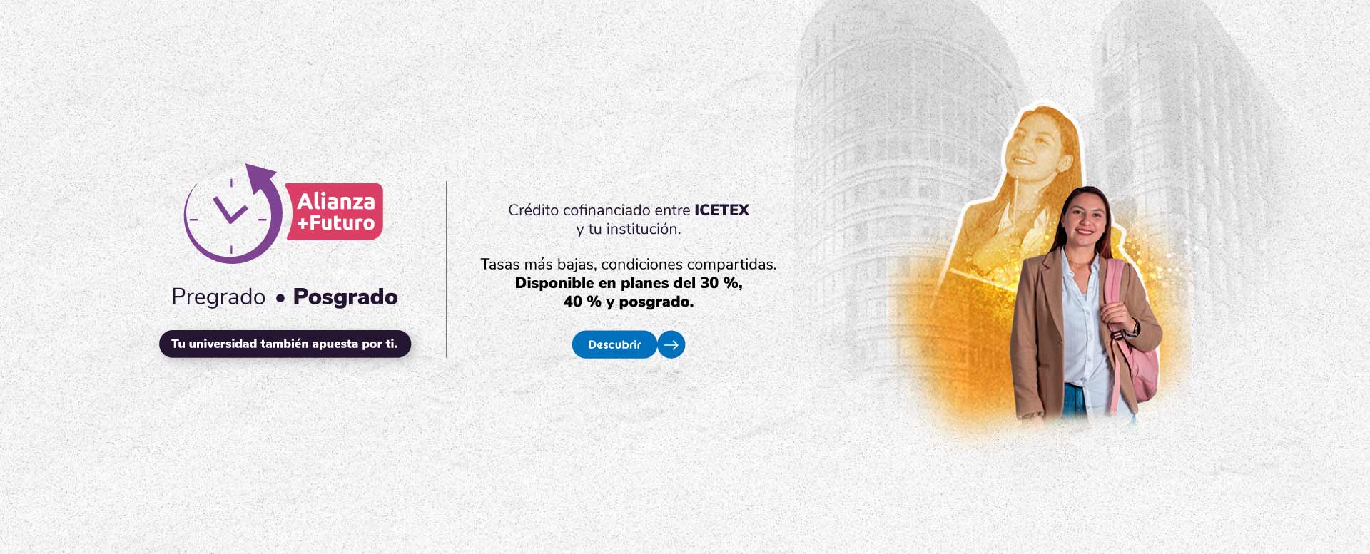 Banner de Alianza más futuro, convocatoria abierta