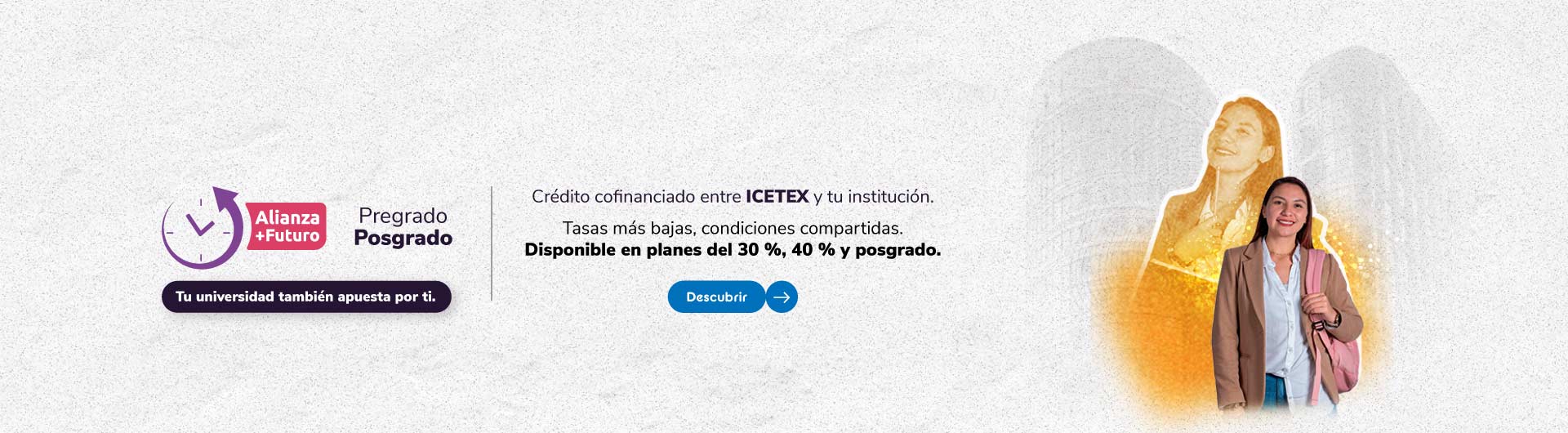 Banner Alianza + Futuro IPC + 0% mientras estudias