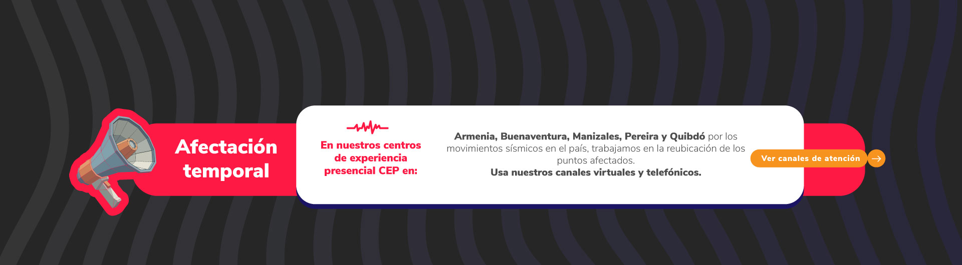 Banner aviso importante sobre el sismo ocurrido el 10 de agosto de 2026