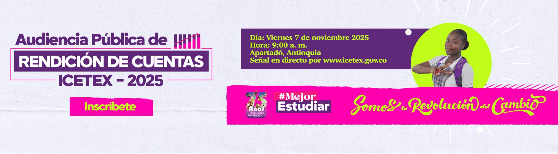 Banner rendición de cuentas 2025 - ICETEX