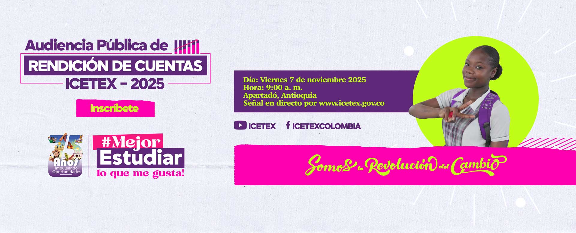 Banner rendición de cuentas 2025 - ICETEX