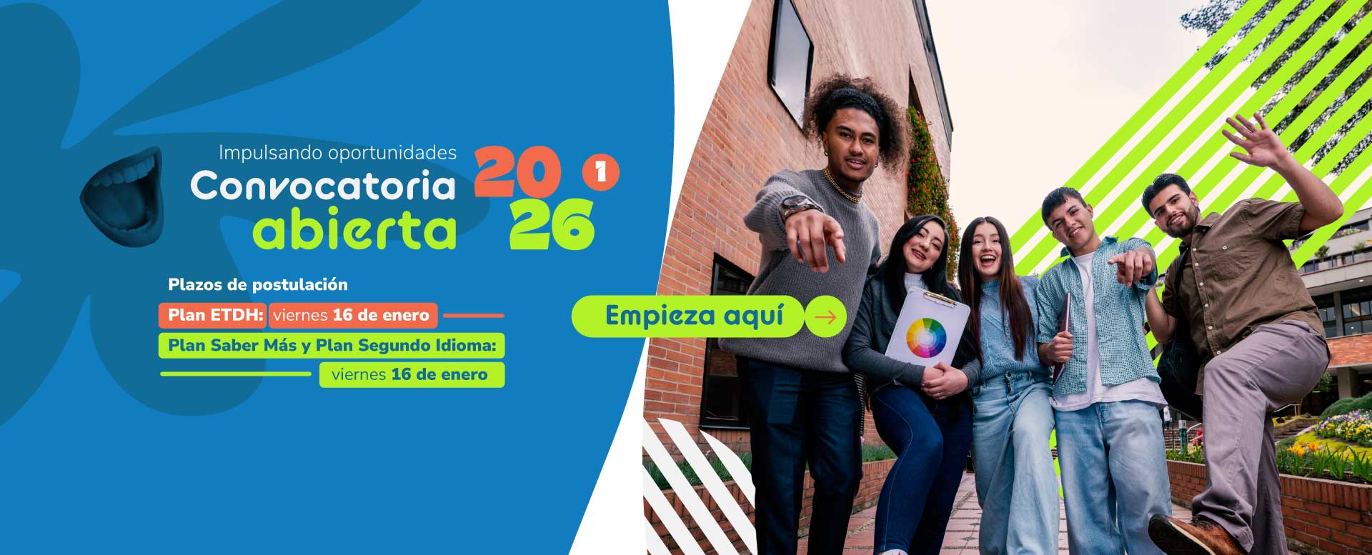 Banner convocatoria abierta 2026-1 de planes de finanaciación