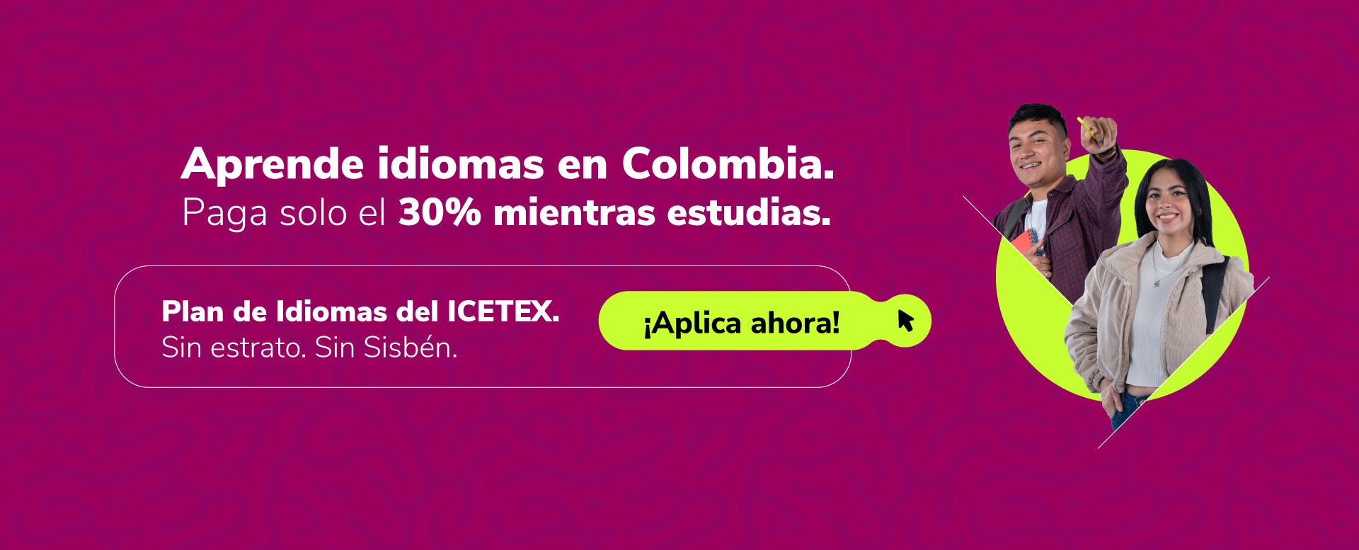 Banner lanzamiento plan de idiomas del ICETEX 2025