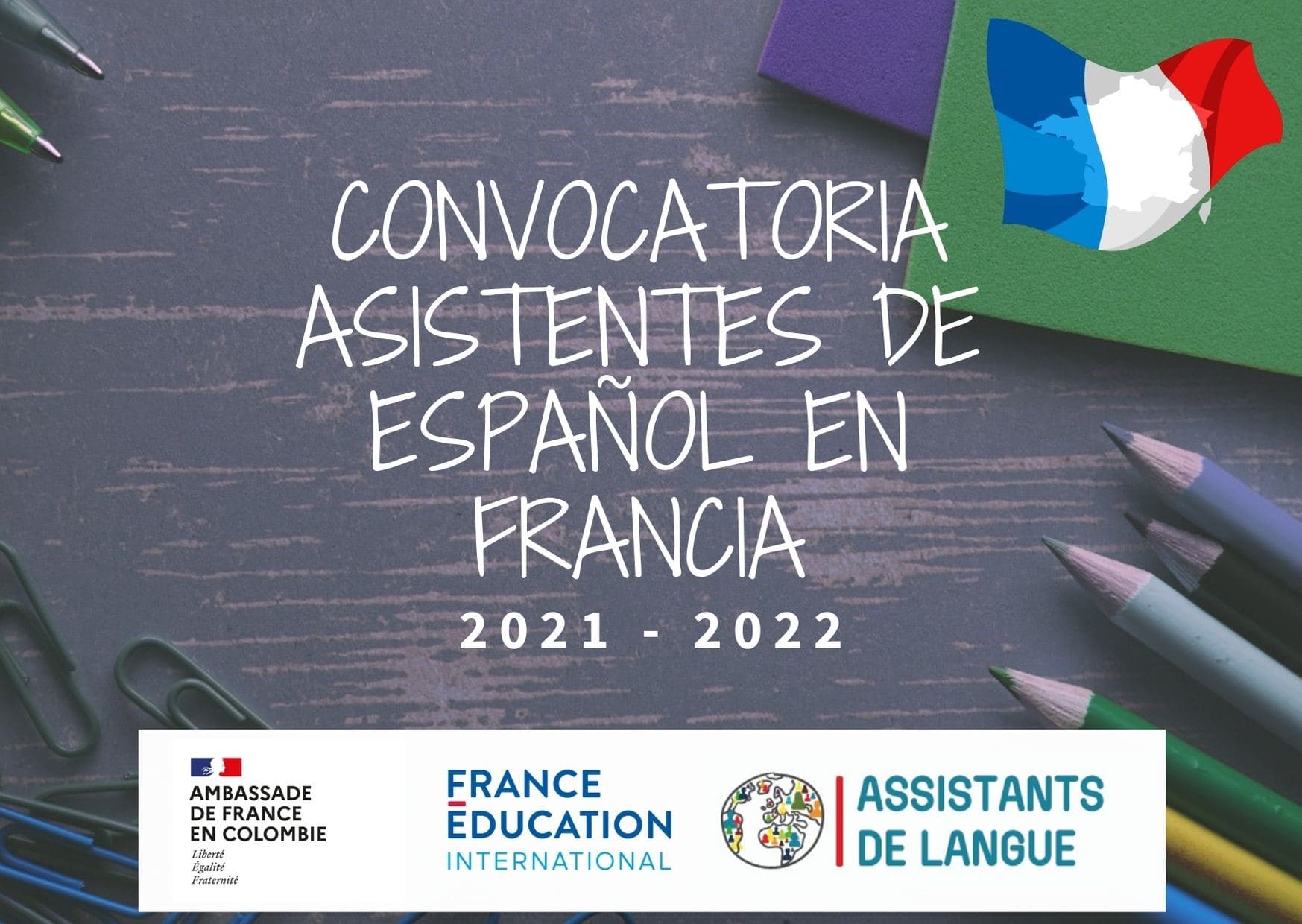 60 estudiantes de pregrado, en programas de lenguas modernas con énfasis en francés, podrán viajar a Francia en el 2021 para ser Asistentes de Idioma Español con becas parciales