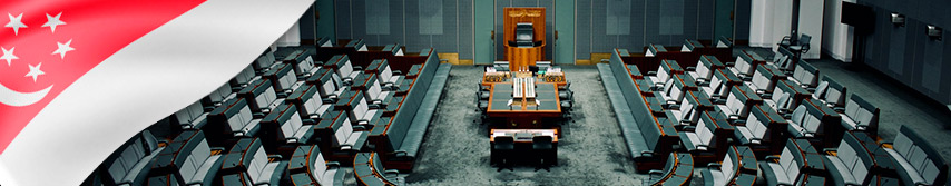 interior de un parlamento vacio