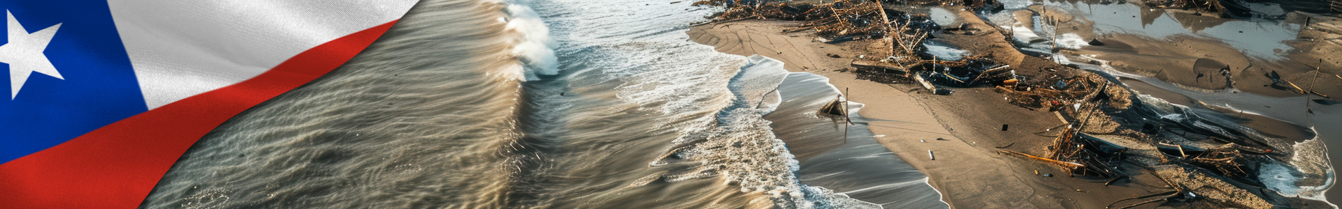 Playa de Chile  en el contexto de un Tsunami