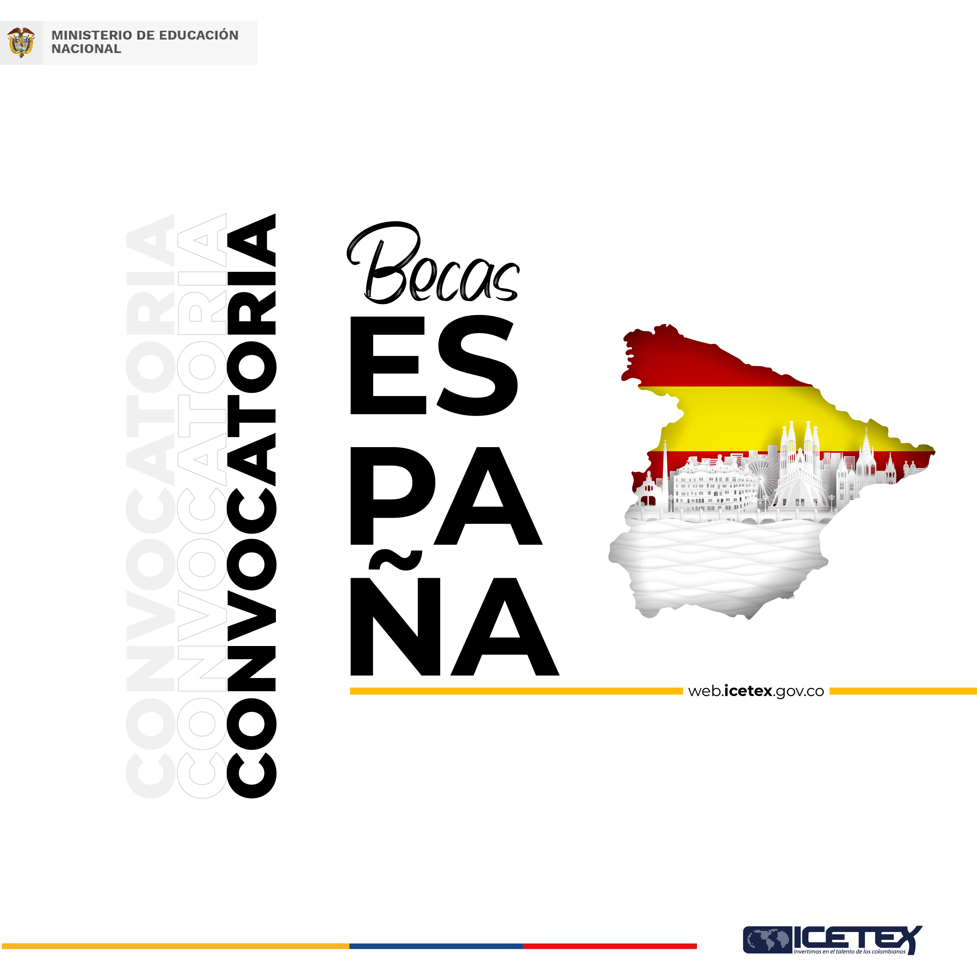 Banner convocatoria becas para España
