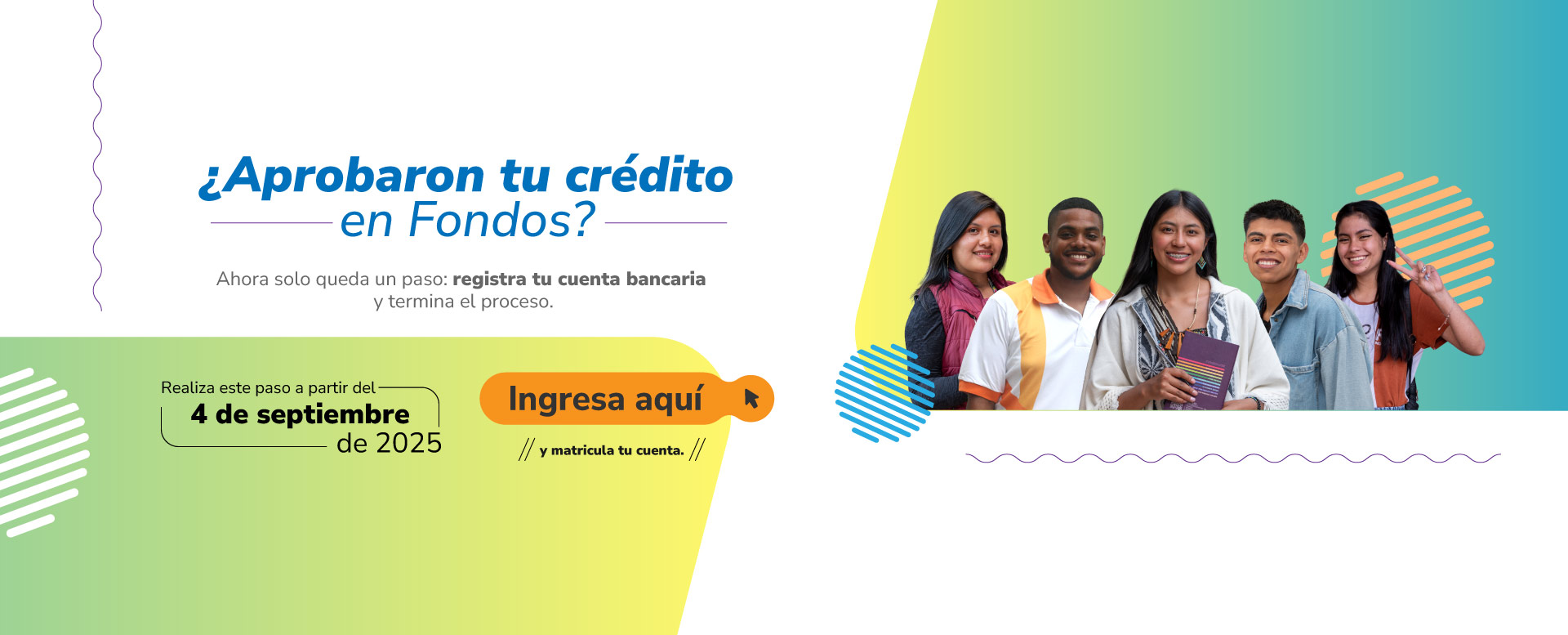 Banner Fondos cuenta bancaria