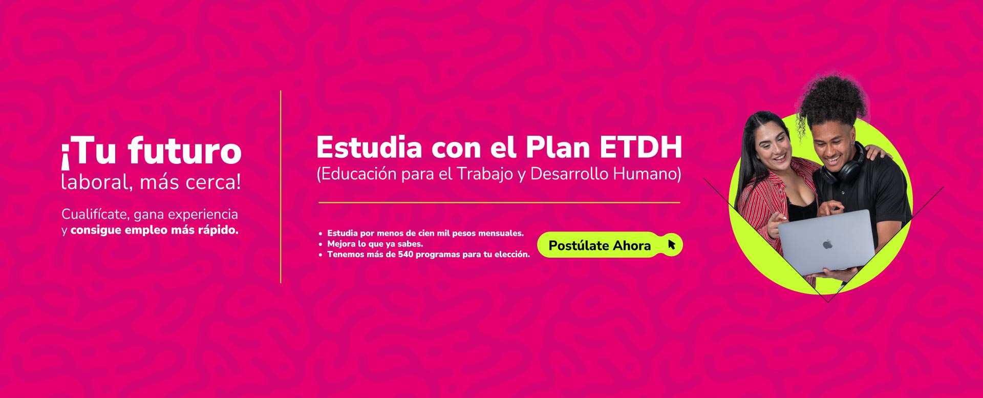 Banner lanzamiento plan oportunidad ETDH